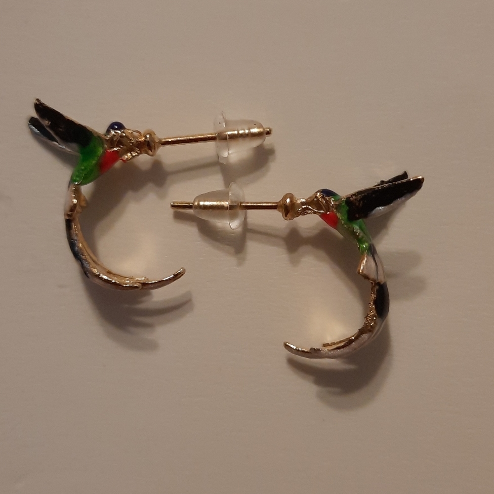 Hummingbird earrings - Picture 7 of 7